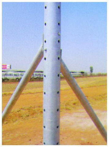 Corner Post 3/32" thick -  HD Galv and drilled for S-Hook – Single holes