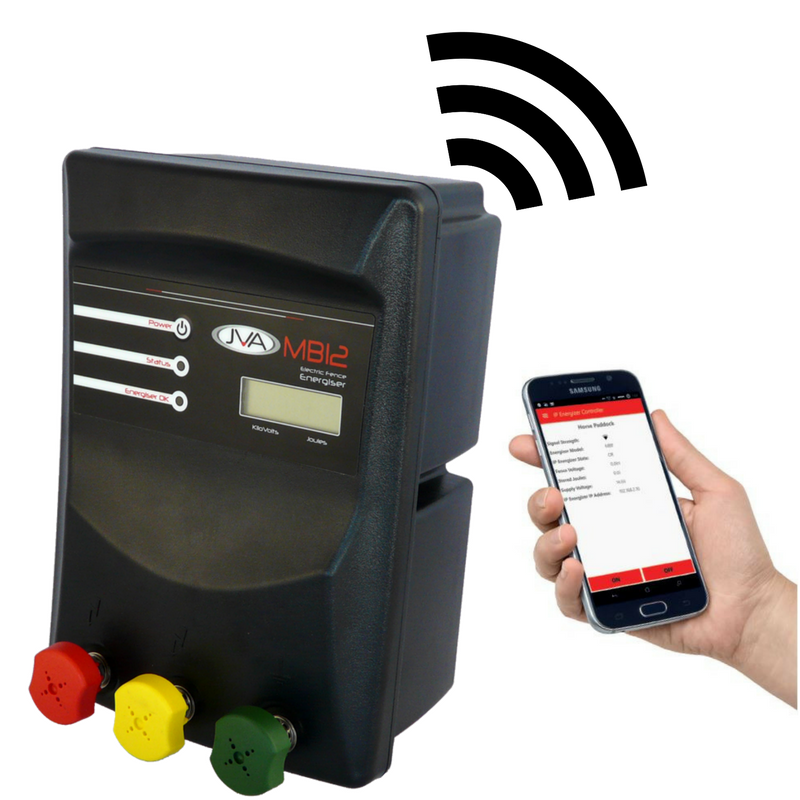 JVA MB 12 Mains Electric Fence IP Energizer® (Mains/Battery) - 12.3J