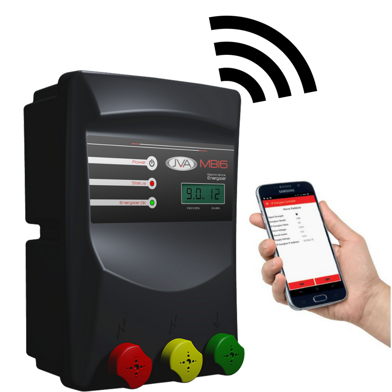 JVA MB 16 Mains Electric Fence IP Energizer® (Mains/Battery) - 16J