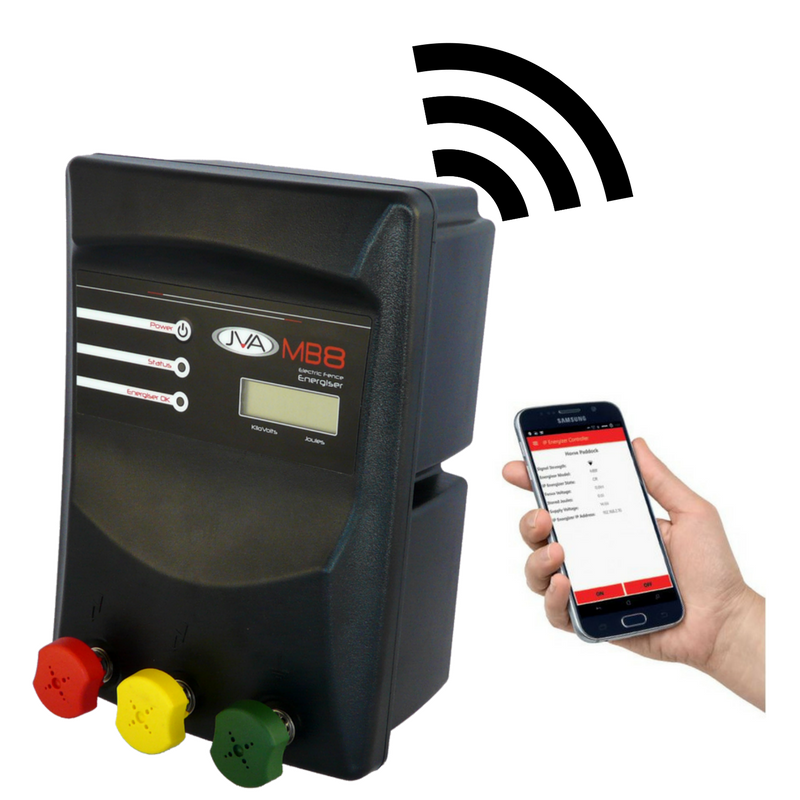JVA MB 8 Mains Electric Fence IP Energizer® (Mains/Battery) - 8.6 Joules