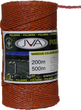 Electric Fence Poliwire / Poly Wire, 0.1”  diameter, 650 foot roll - ORANGE or WHITE