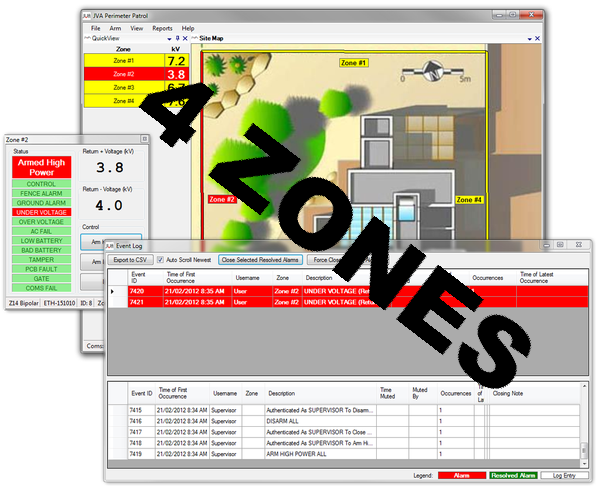 JVA Perimeter Patrol Pro - 4 zones